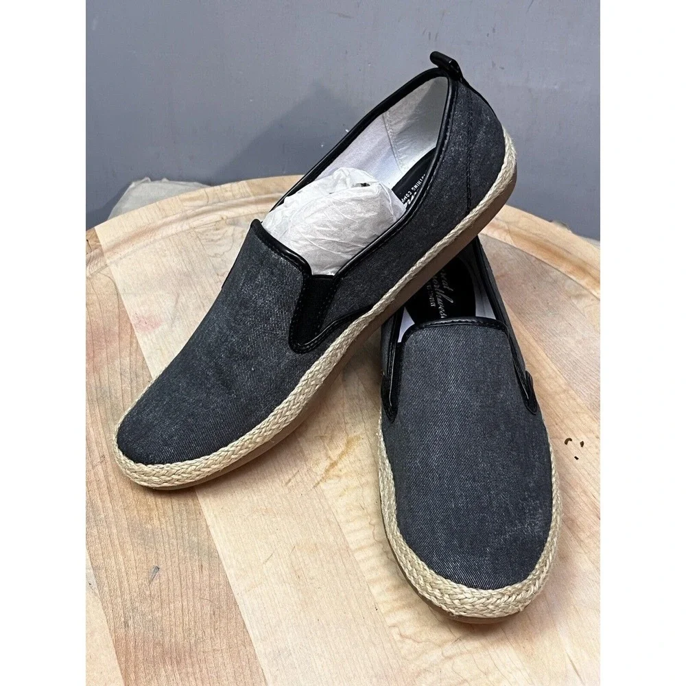 Great Northwest Clothing Company Slip On Womens 10M Black Sally Espadrille Flats